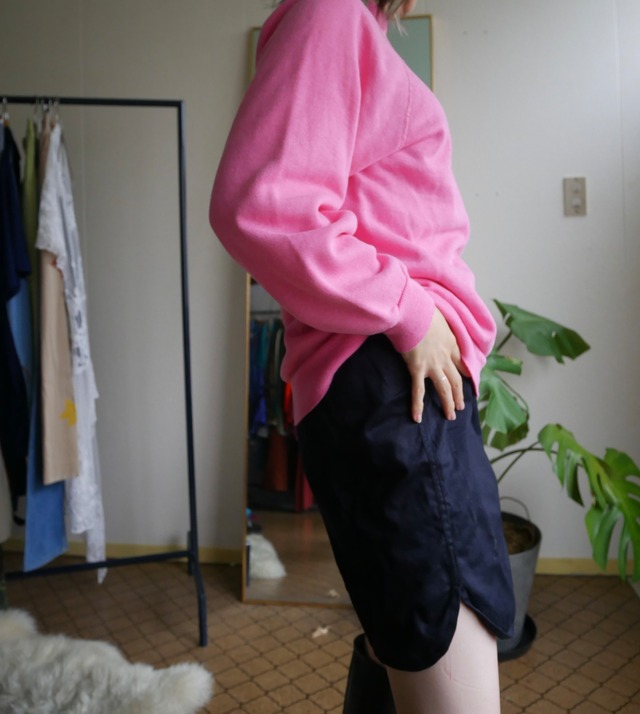 80s-90s Tultex Ultra Fleece Solid Raglan Sweat hot pink