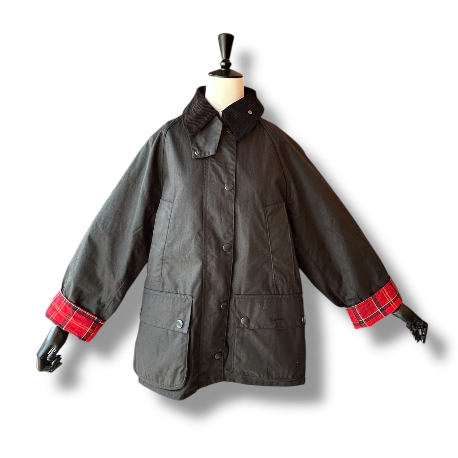 "Women's"BEDALE -Black Wax Jacket〖Barbour〗ワックス ジャケット オーバーサイズ フィット ビデイル バブアー