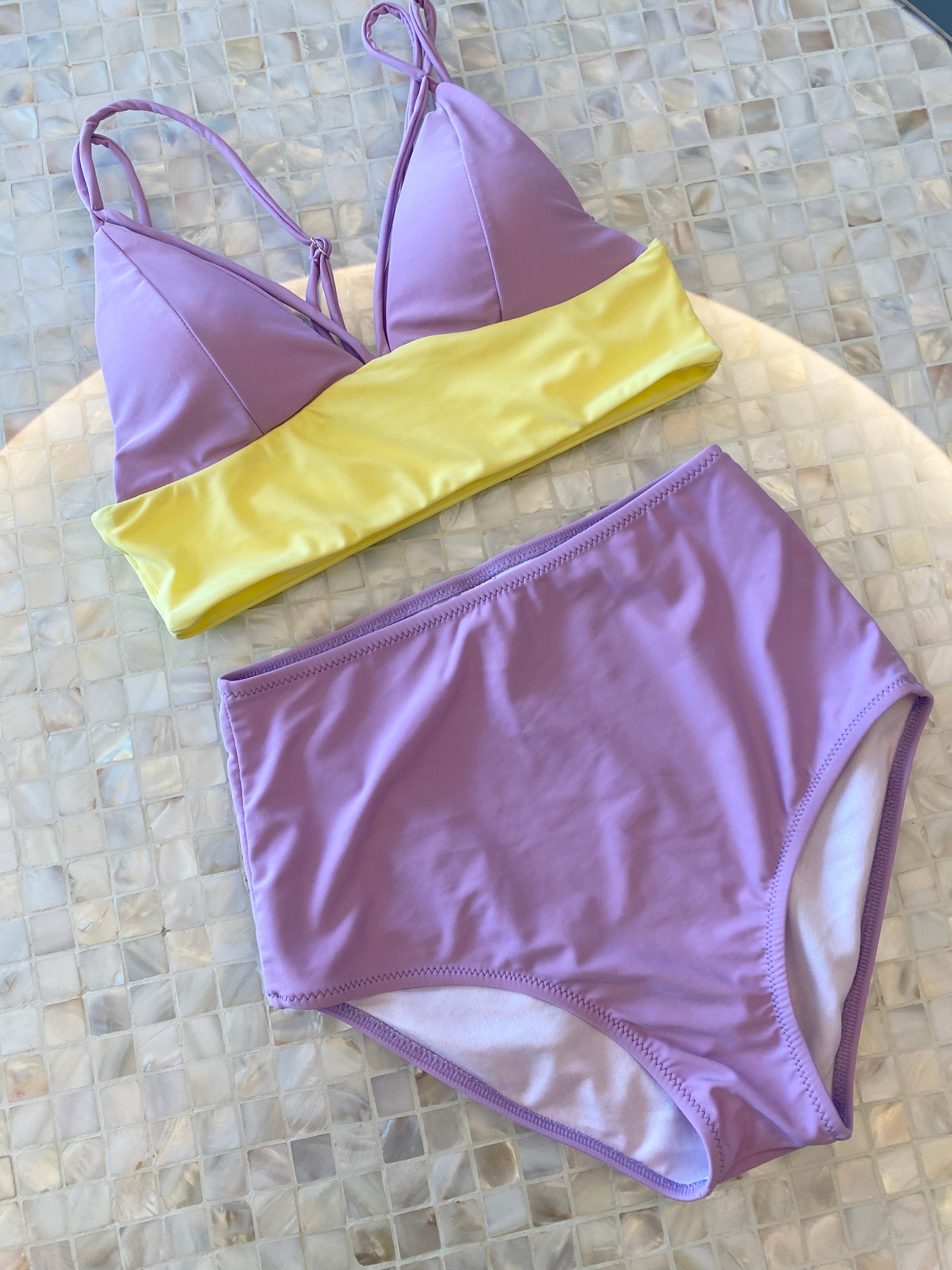 Bicolor bustier high-waist Set | AnZie