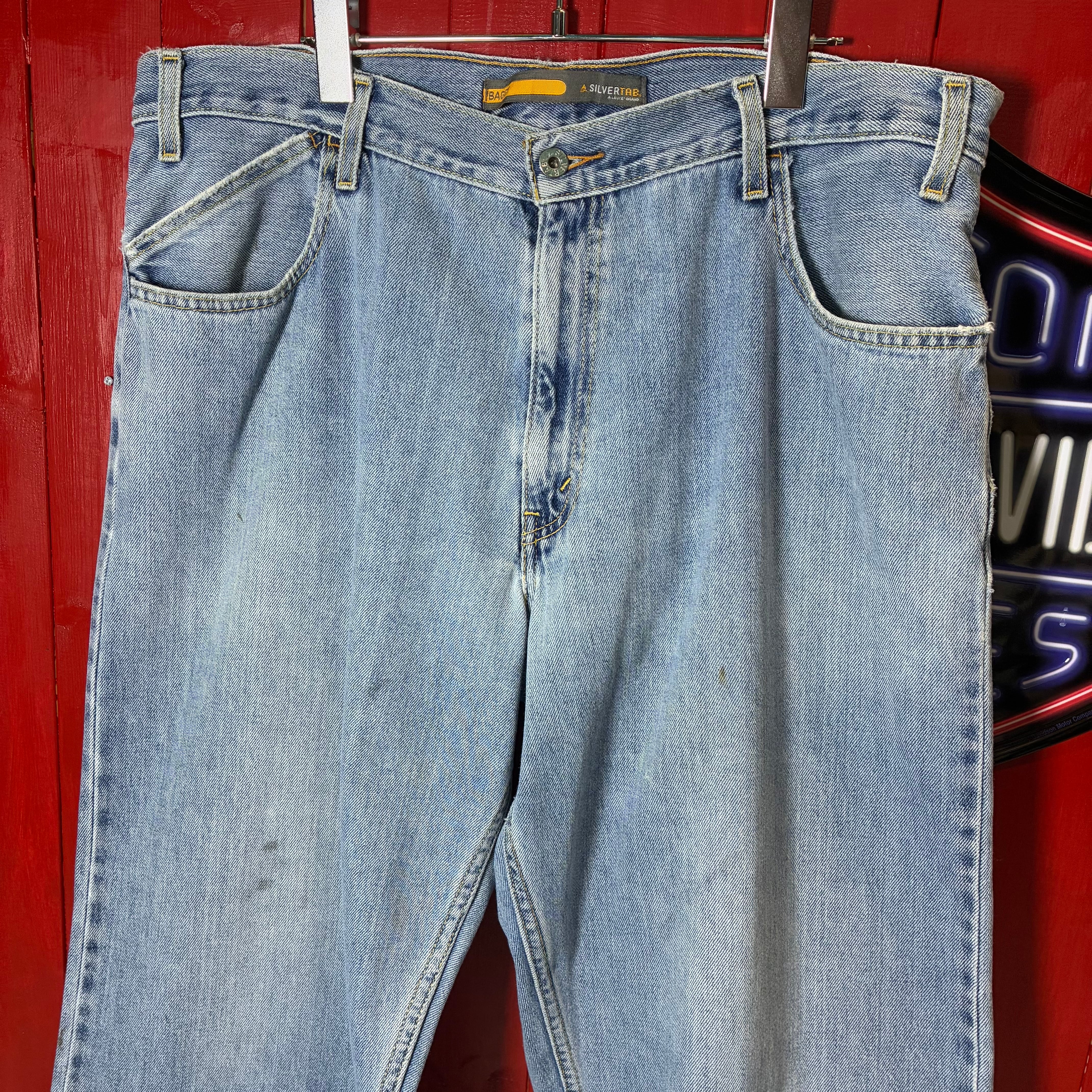 LEVI’S シルバータブ バギー W38 L32 00s Levi's Silver Tab BAGGY デニムパンツ ブルーW38 L32 リーバイス