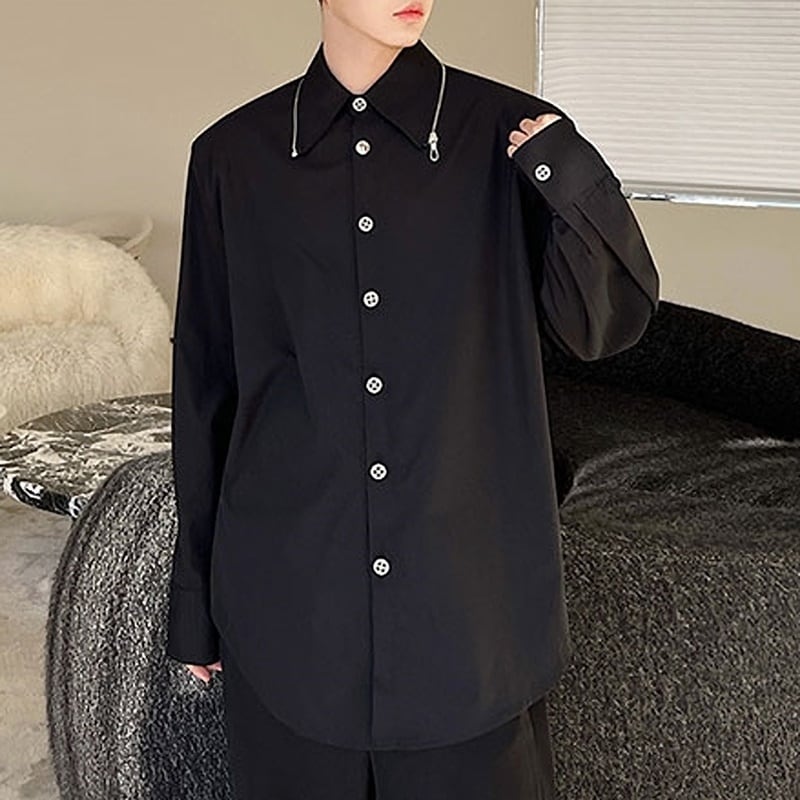 ジッパーカラー ロングカフスシャツ LB0490 | LIBERD / リベルド