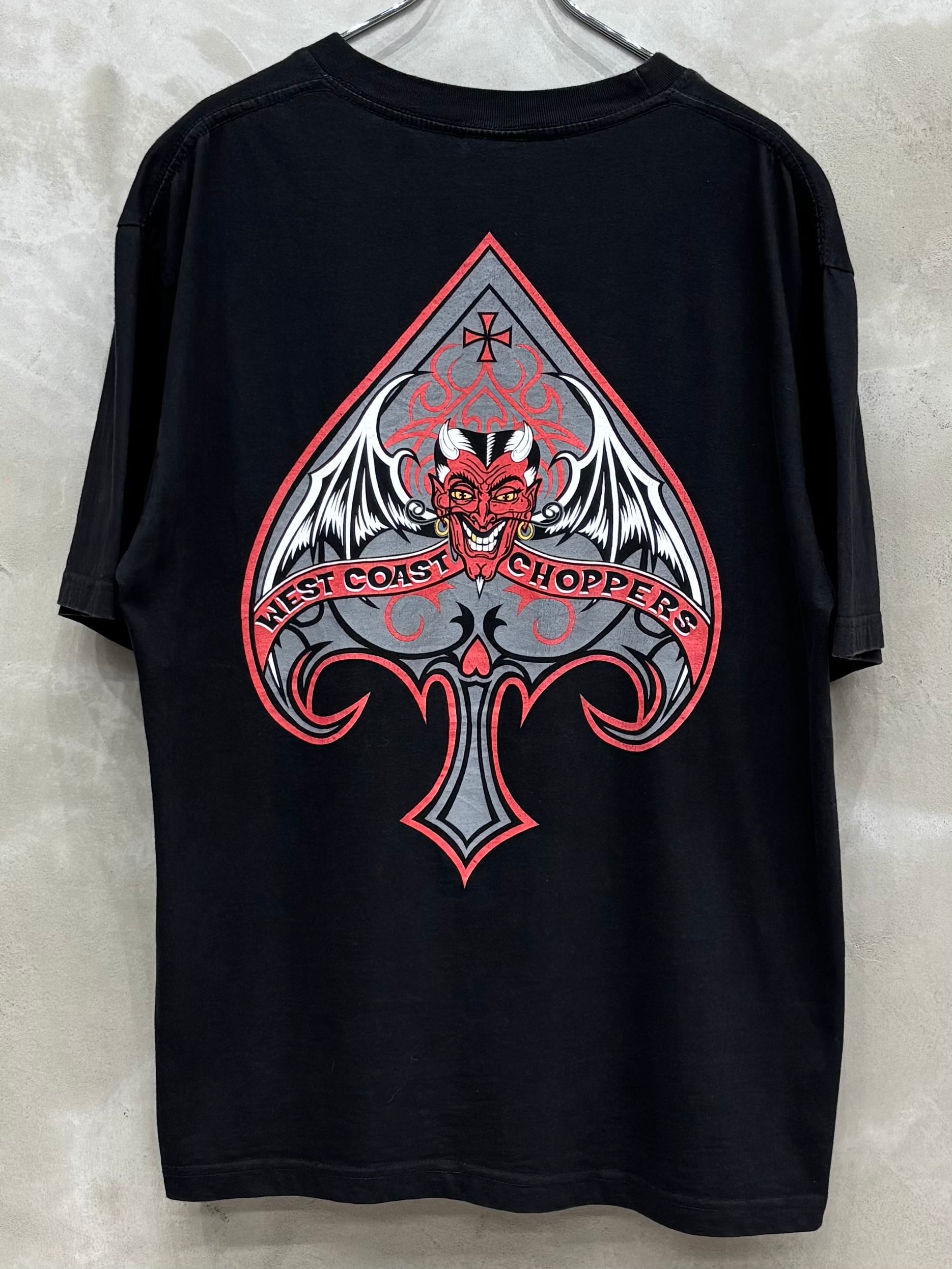 West Coast Choppers Anvil L 赤 00's WEST COAST CHOPPERS RED&BLK T-Shirt anvil L 2156 | 古着屋NAKA