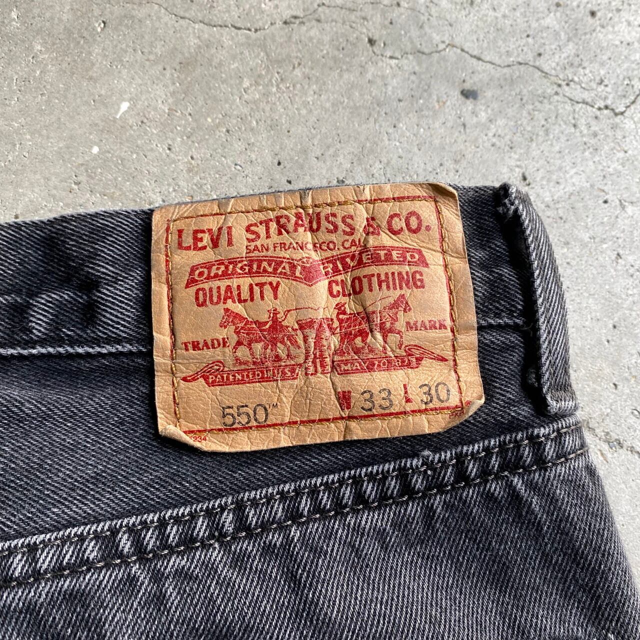 Levi's リーバイス 550 RELAXED FIT テーパード ワイドデニムパンツ ブラック 黒 メンズW33 古着【デニムパンツ】 | cave 古着屋【公式】古着通販サイト Levi's リーバイス 550 RELAXED FIT テーパード ワイドデニムパンツ ブラック 黒 メンズW33 古着【デニムパンツ】 | cave 古着屋【公式】古着通販サイト