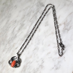 2006's GEORG JENSEN silver annual pendant set with coral