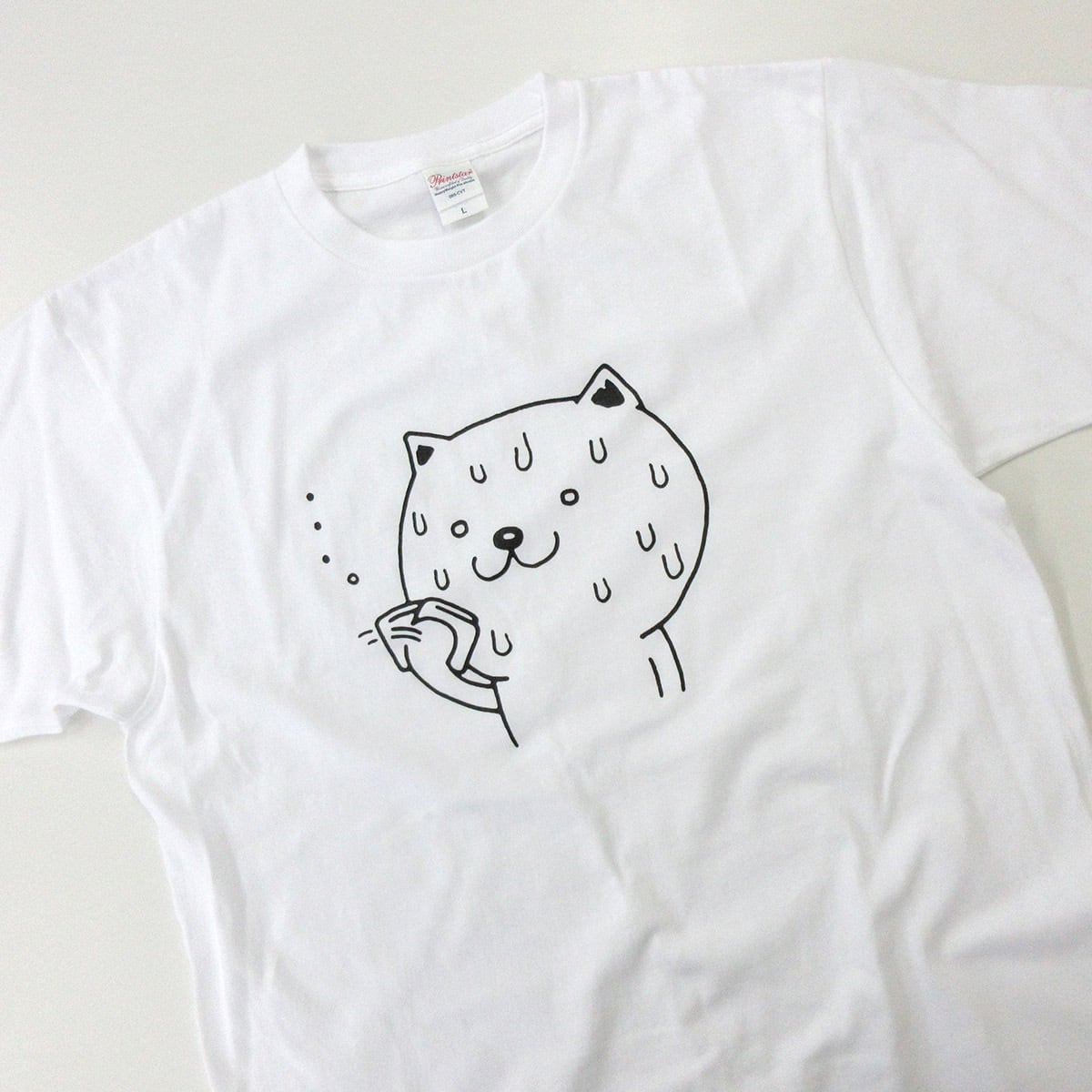 選べるデザイン 脱力系ネコTシャツ cat69 ゆるいイラスト 半袖・長袖 猫 ねこ