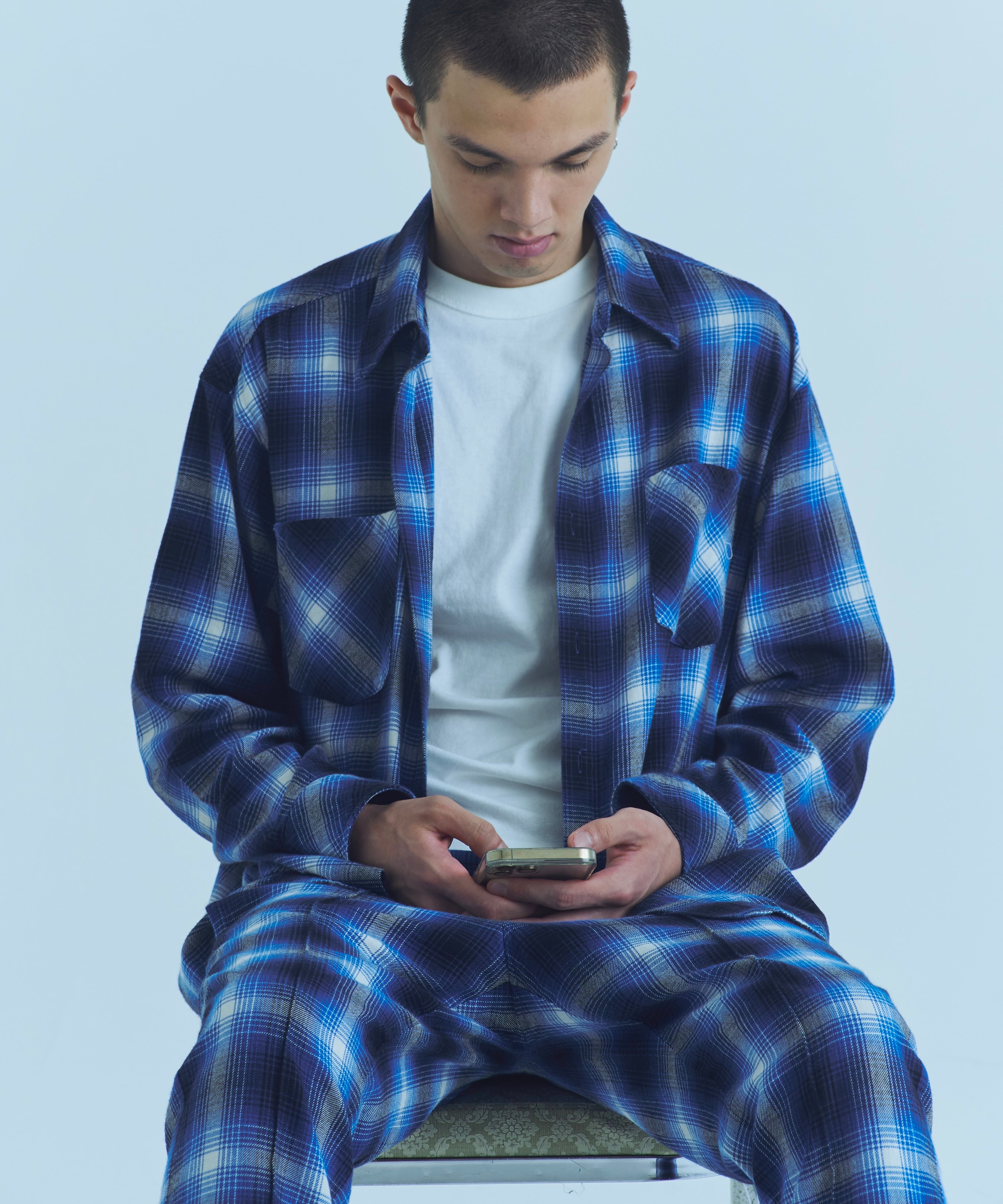 [定価36,300円]Rafu 長袖シャツ Lサイズ Rafu / Rafu001-23-01 STANDARD SHIRT (BLUE) | AfterSchool (アフター