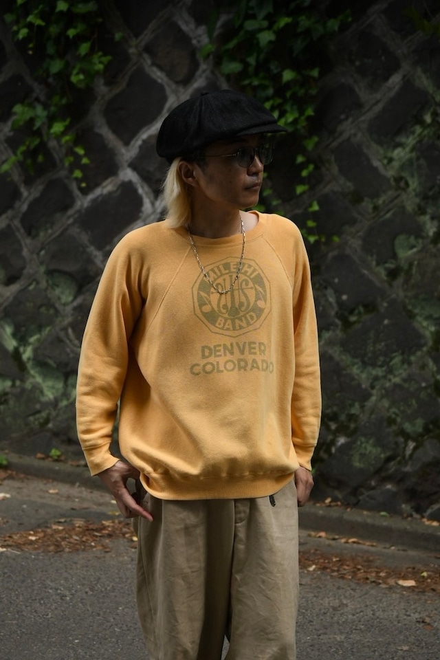 OK/60's water based print all cotton sweat.