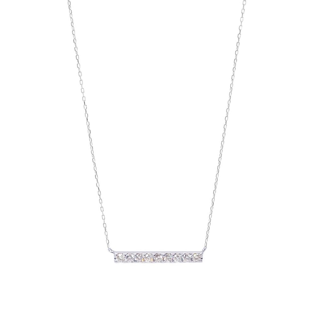 【select jewelry】K18WG diamond necklace