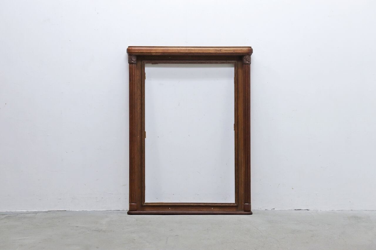 ヴィンテージ オーク無垢材 額 装飾 フレーム オブジェ 木枠 店舗什器