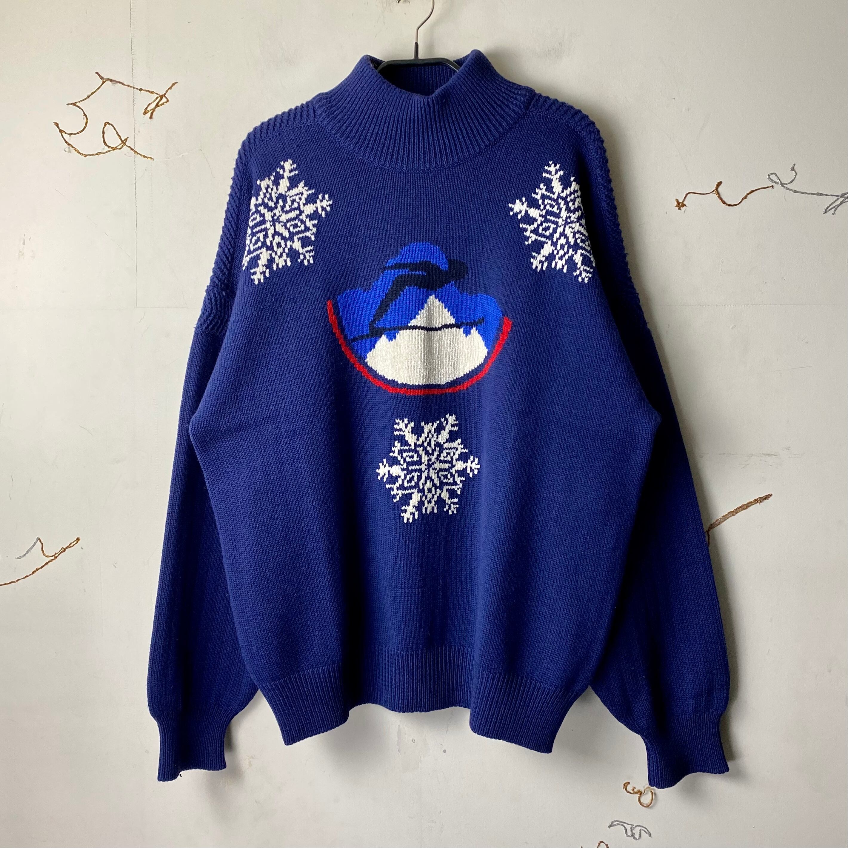 vintage HERMES hi-neck ski sweater | NOIR ONLINE