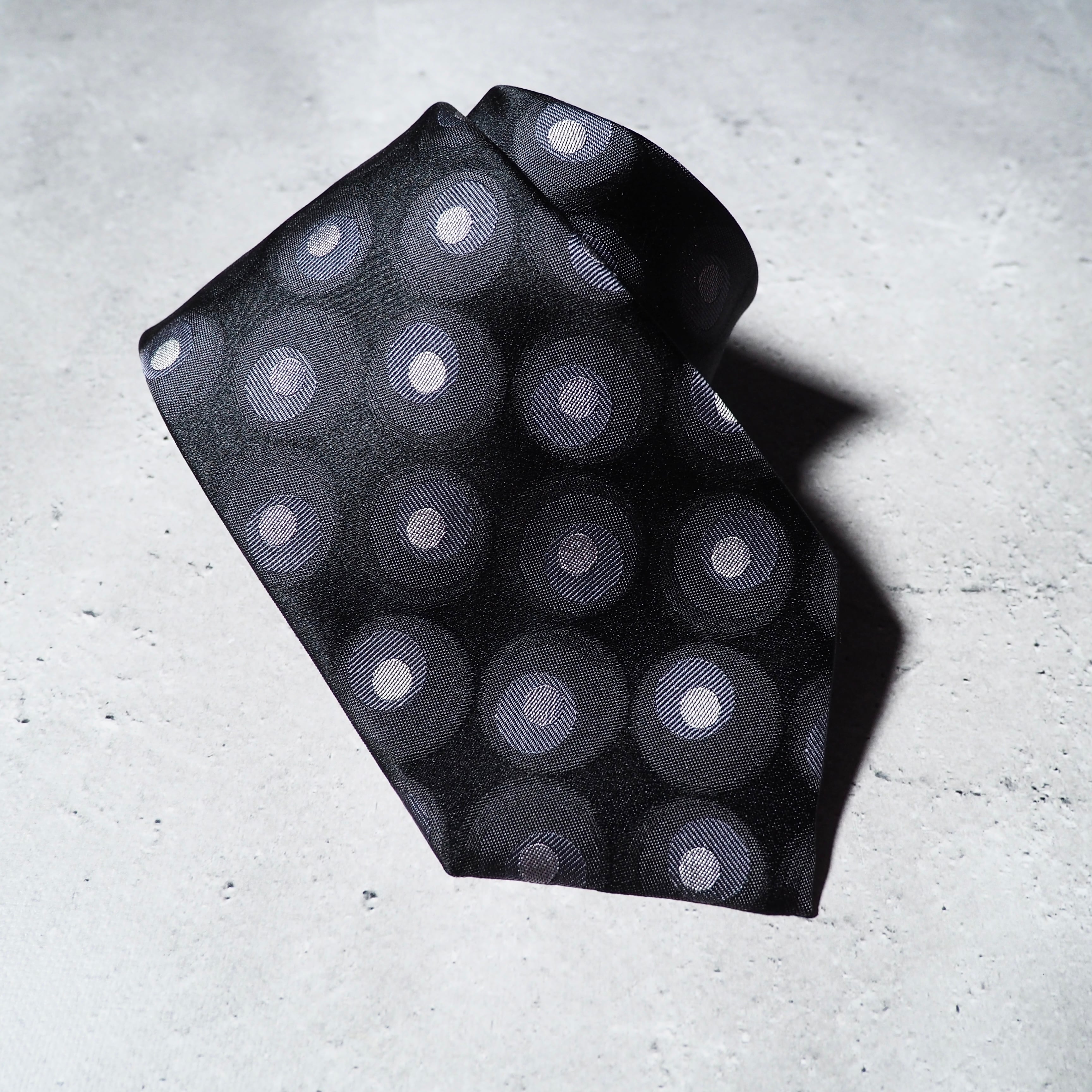 ” HIROKO KOSHINO HOMME ” Dot pattern Design vintage silk Tie