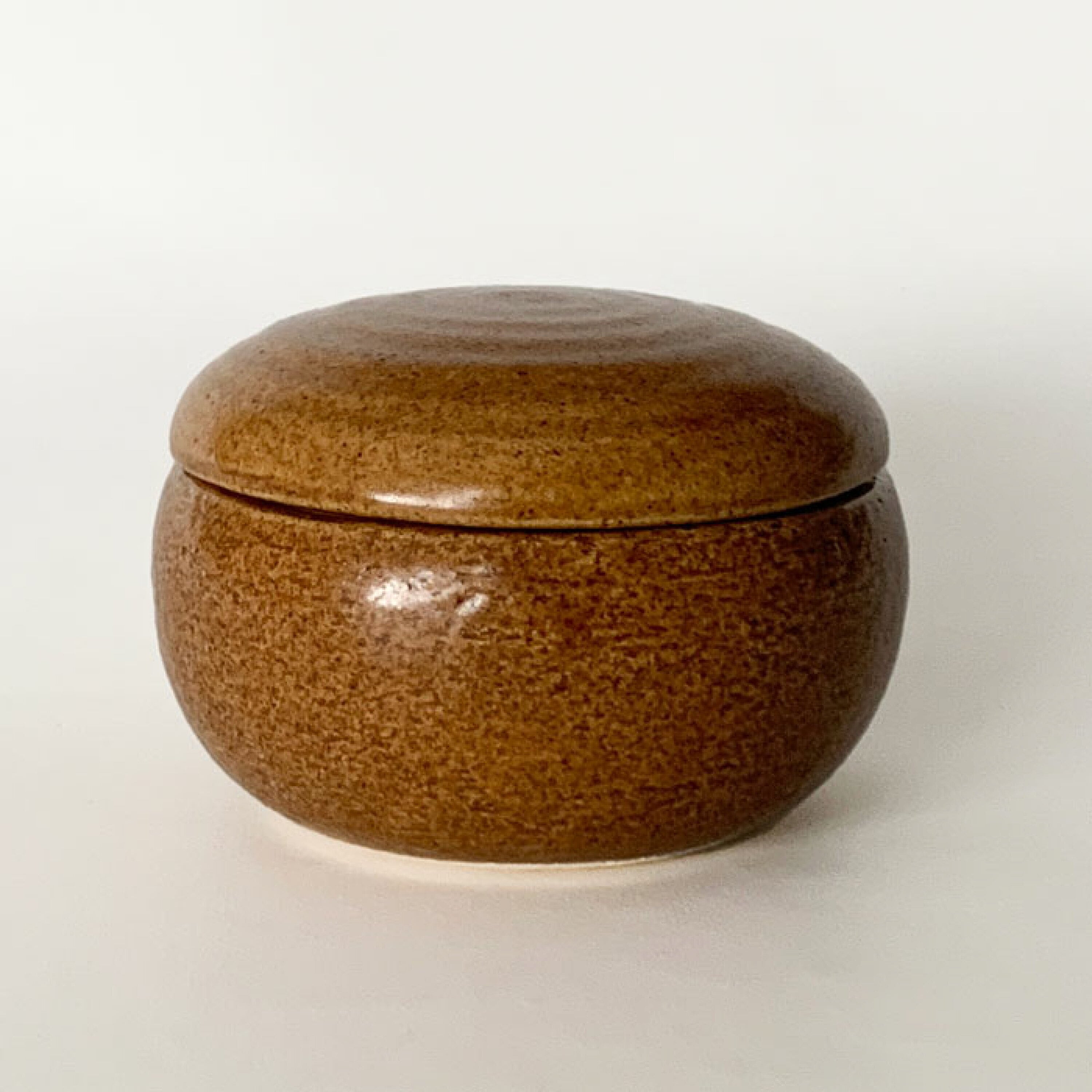 おひつ 美術工芸製 茶色 丸型漆器 おひつ まんまるおひつ 小 1膳用 萬古焼 電子レンジ対応 陶器 日本製