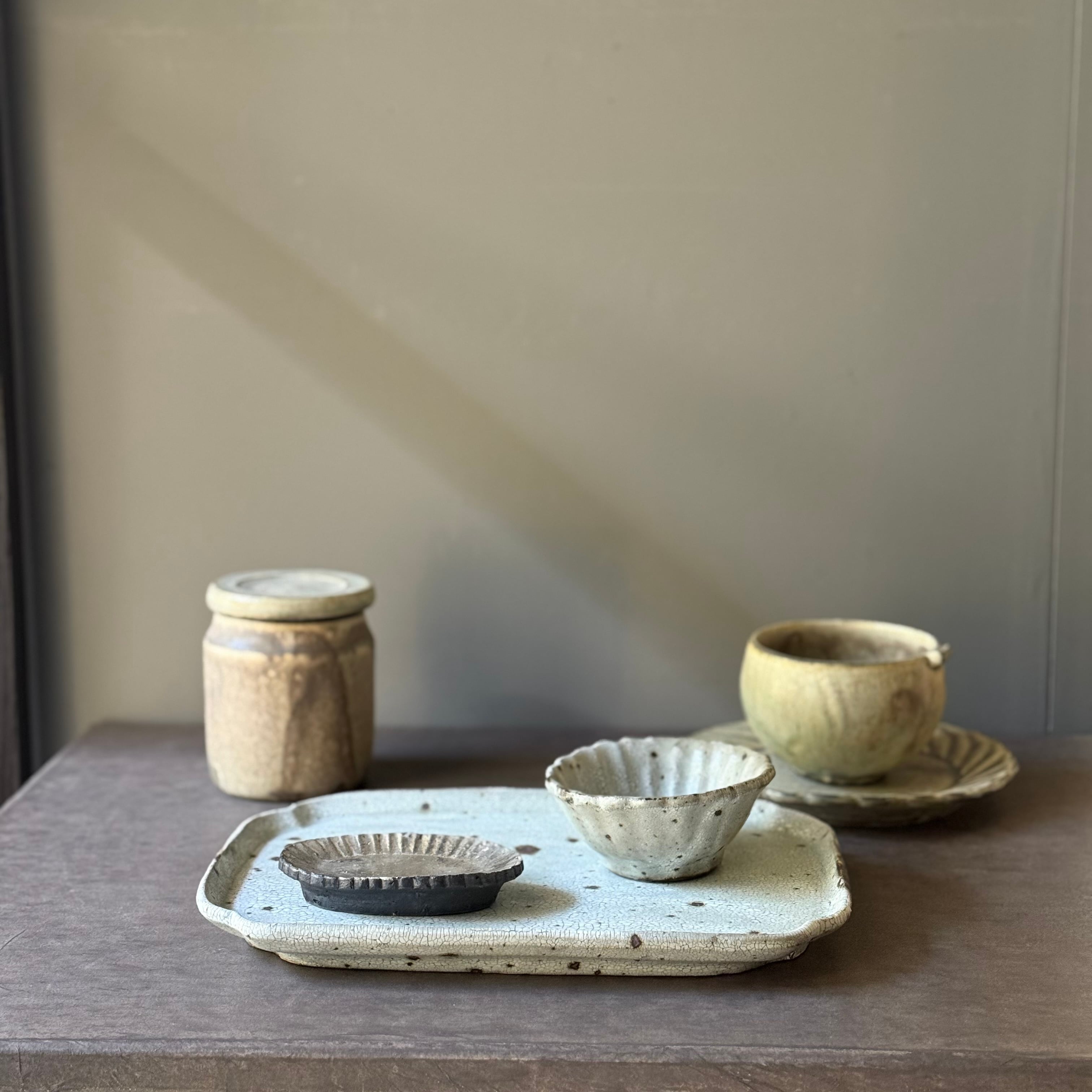 加藤祥孝 銀彩 楕円輪花豆皿 | gallery 一白