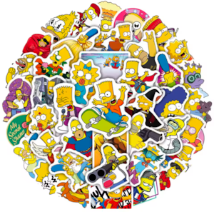 送料無料!【 The Simpsons / シンプソンズ 】STICKER(ステッカー)50枚SET② 〚アメリカン雑貨 アメトイ〛