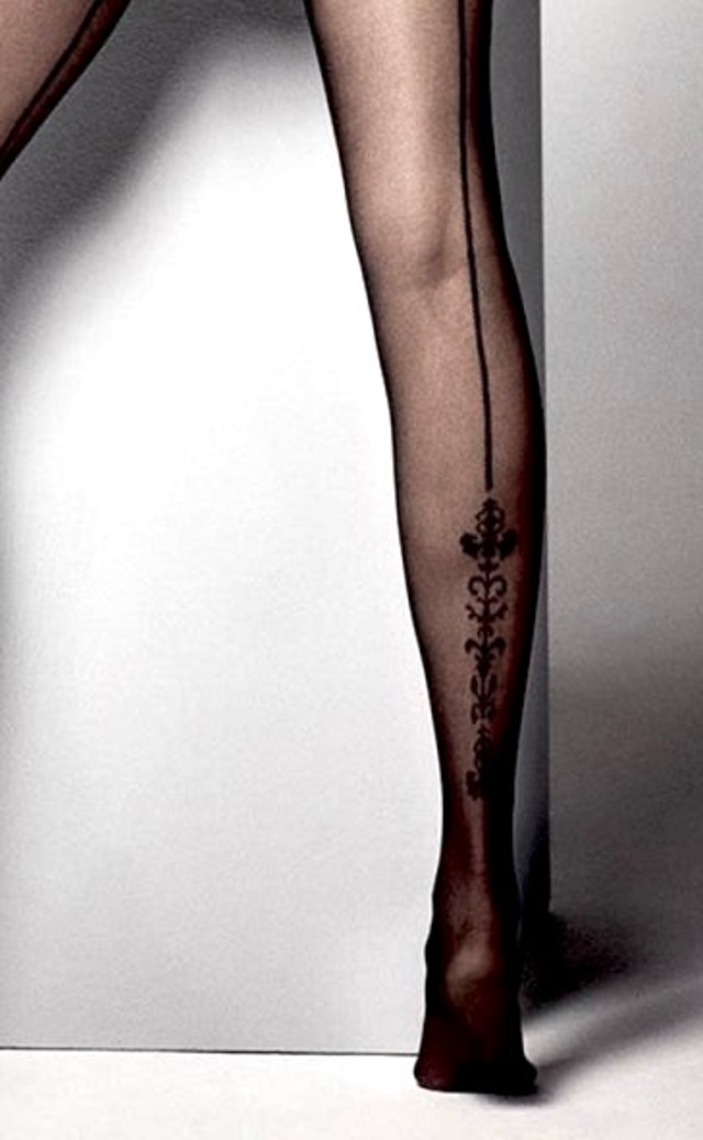 【Veneziana】バックシーム・ストッキング　RIGA FIORI