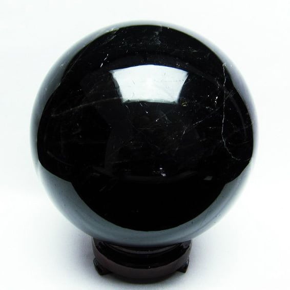 5.2Kg モリオン 黒水晶 丸玉 スフィア 155mm 一点物  161-656