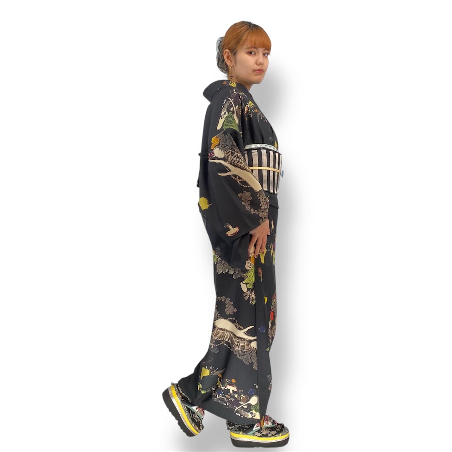 FDMTL NIPOALOHA 伊藤若冲 菜果模様 カバーオールファンダメンタル FDMTL - ファンダメンタル デニムカバーオール COVERALL JACKET 3YR