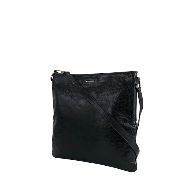 GUCCI グッチ ショルダーバッグ ブラック ロゴ レザー vintage ヴィンテージ オールド 6trb86