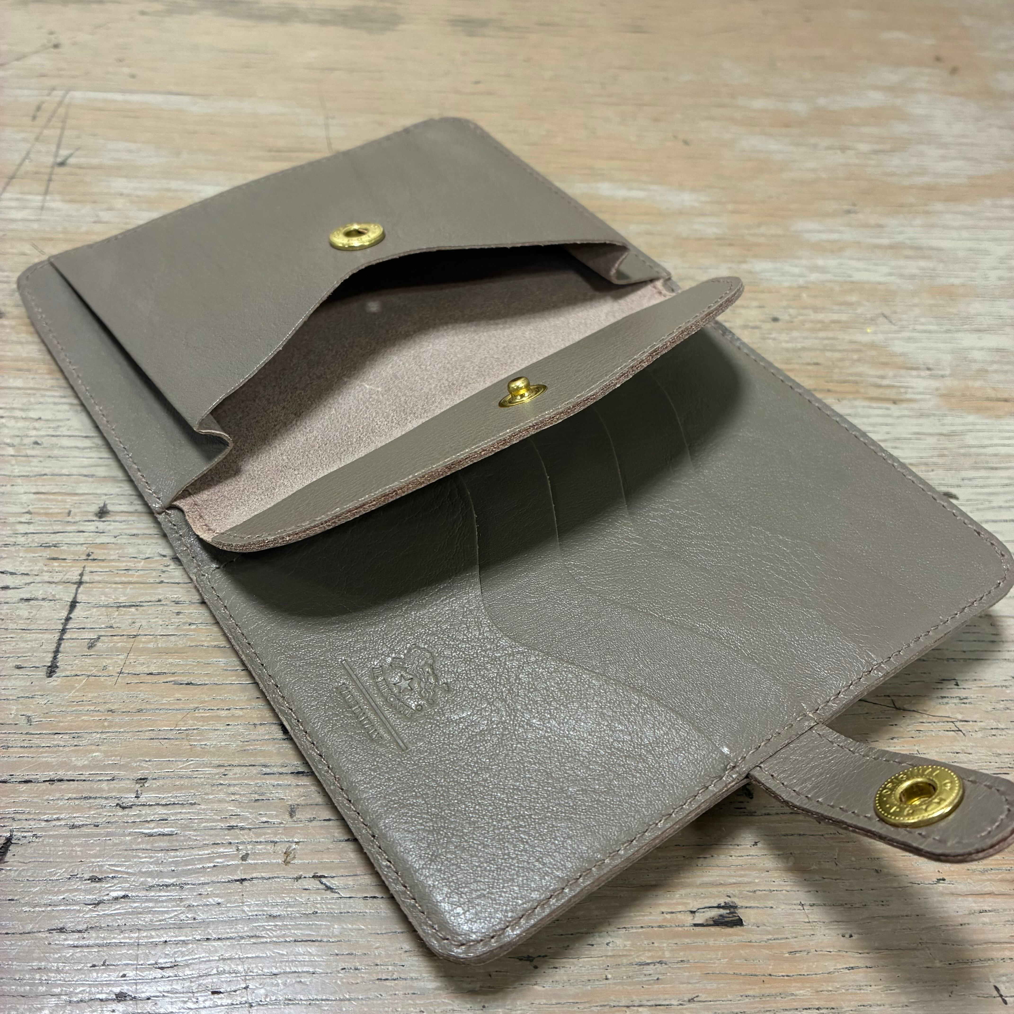 専用　イルビゾンテ　二つ折り財布　グレー IL BISONTE（イルビゾンテ） 財布 IL BISONTE 2つ折りスクエア