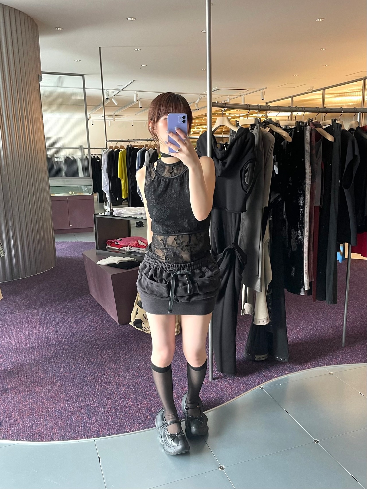 【25SS】AKIKOAOKI アキコアオキ /  layerd lace tank / レーストップス - 2