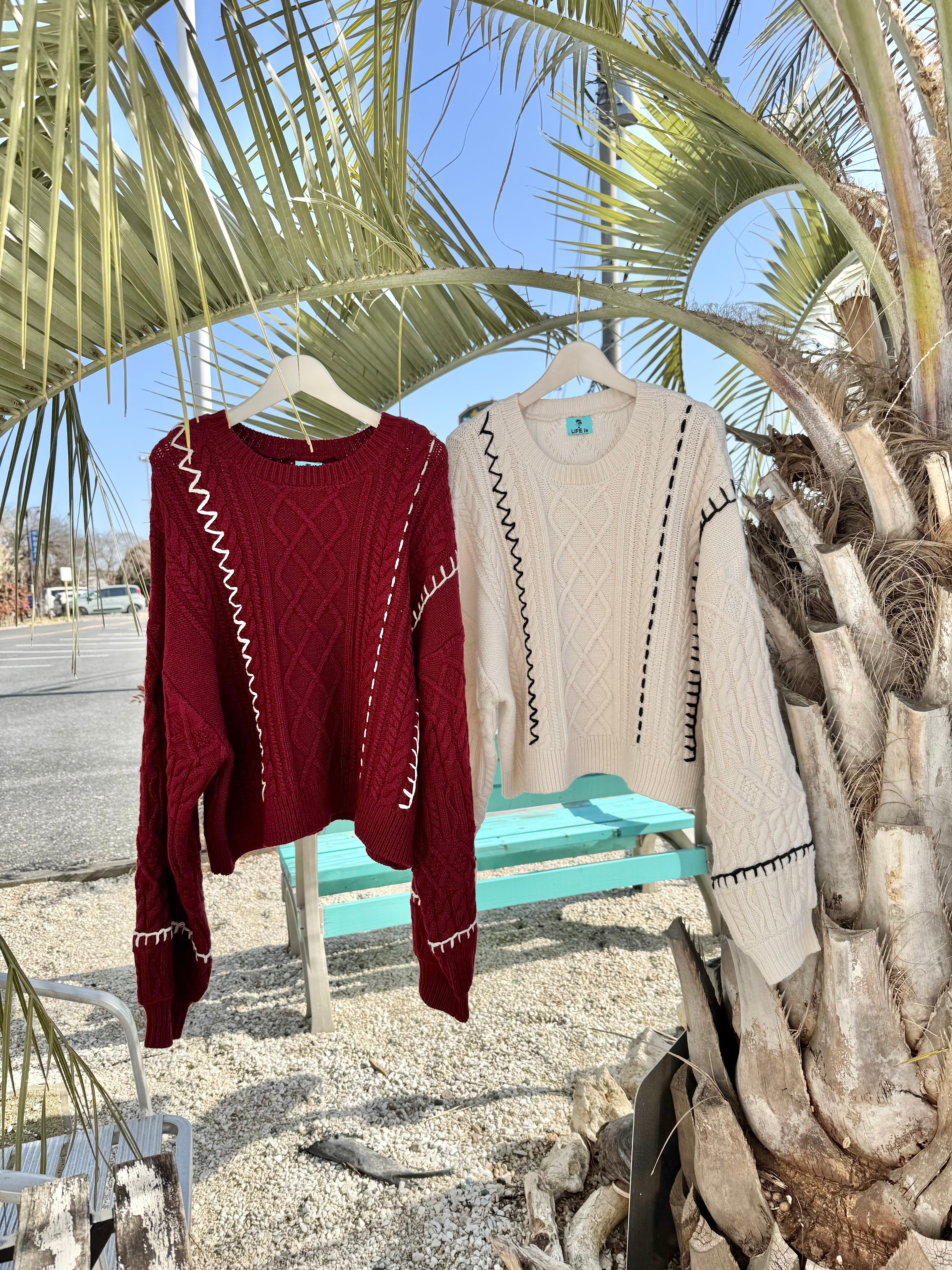 【レディース】ステッチケーブルニット ¥5,990(6,589)