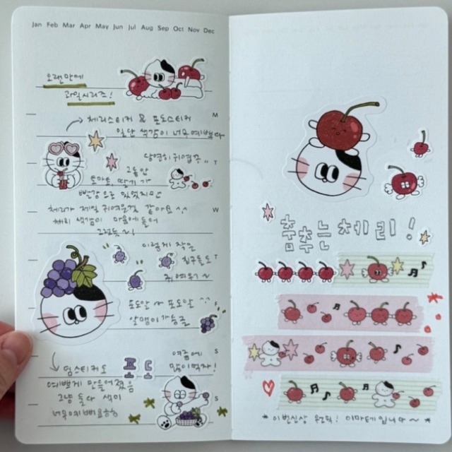 ★予約 KEYKEYMADE 〔sticker -さくらんぼ-〕