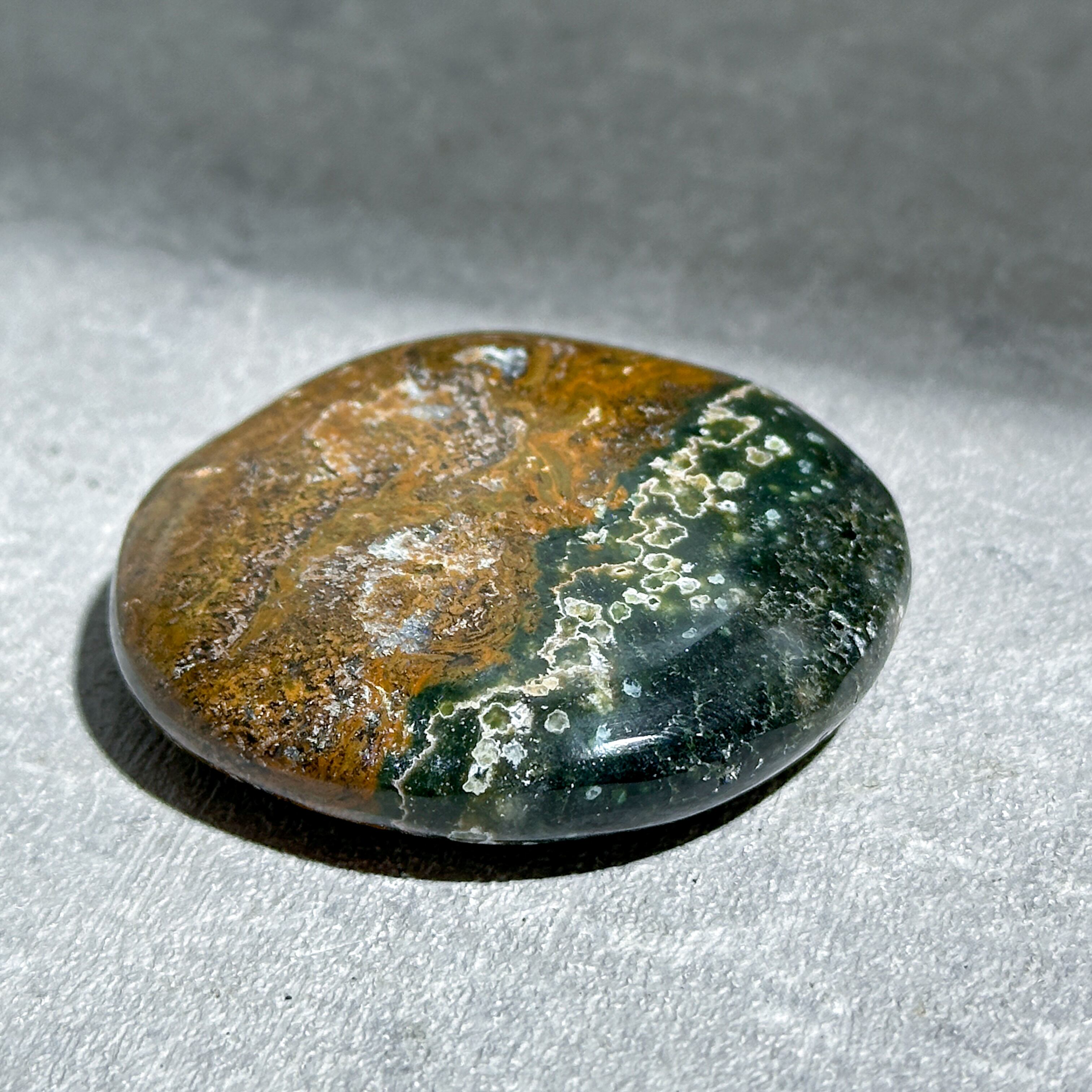 珍しい　パワーストーン　オーシャンジャスパー オーシャンジャスパー パームストーン36◇ Ocean Jasper ◇天然石