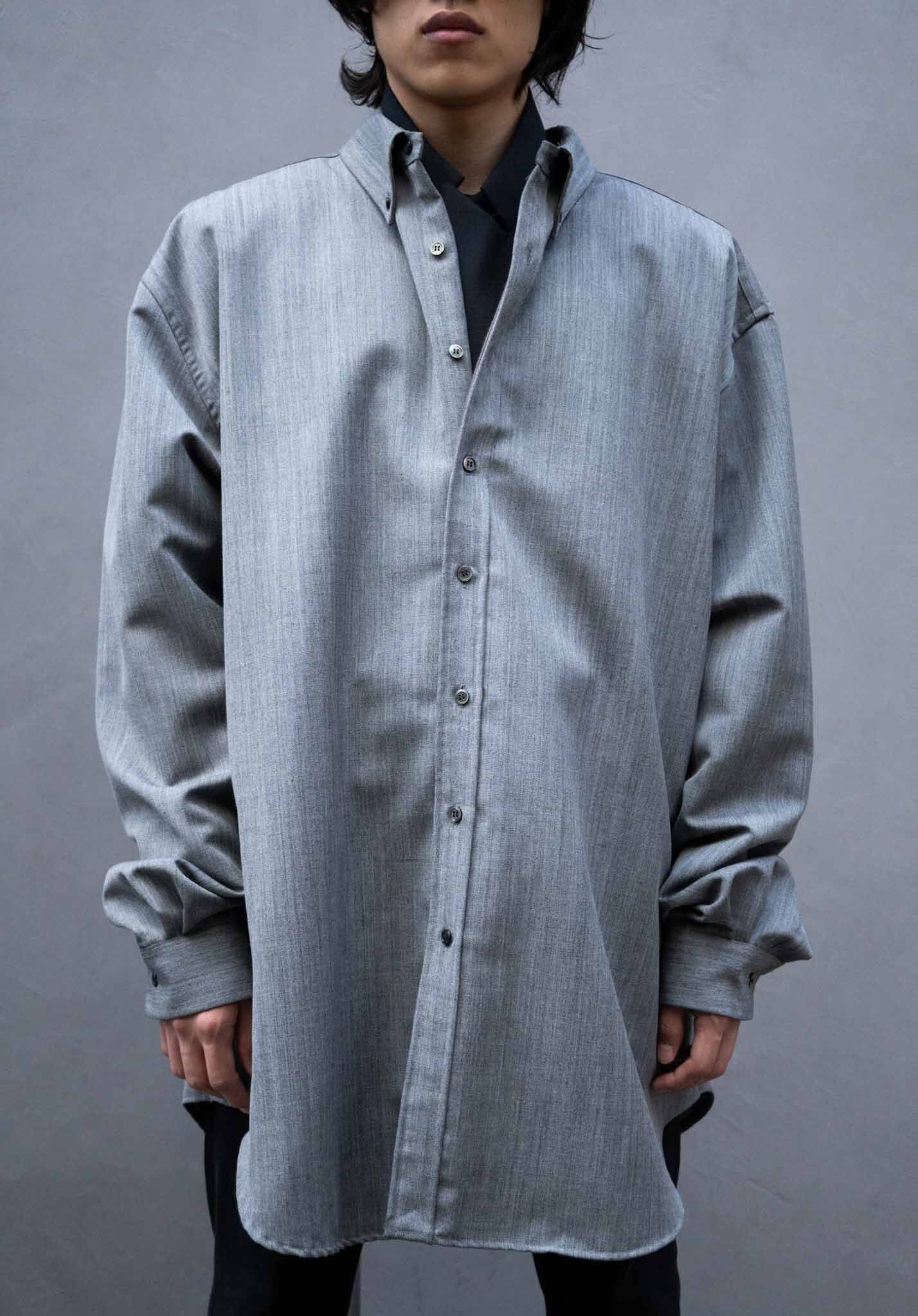 CLASS / CCFA02UNI  SHARKSKIN(LYRIA) Big Shirts  (221070)