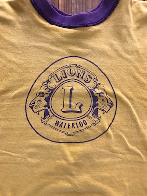 60's　RUSSELL LIONS WATERLOO リバーシブルTシャツ ダブルフェイス 実寸(S-M)　