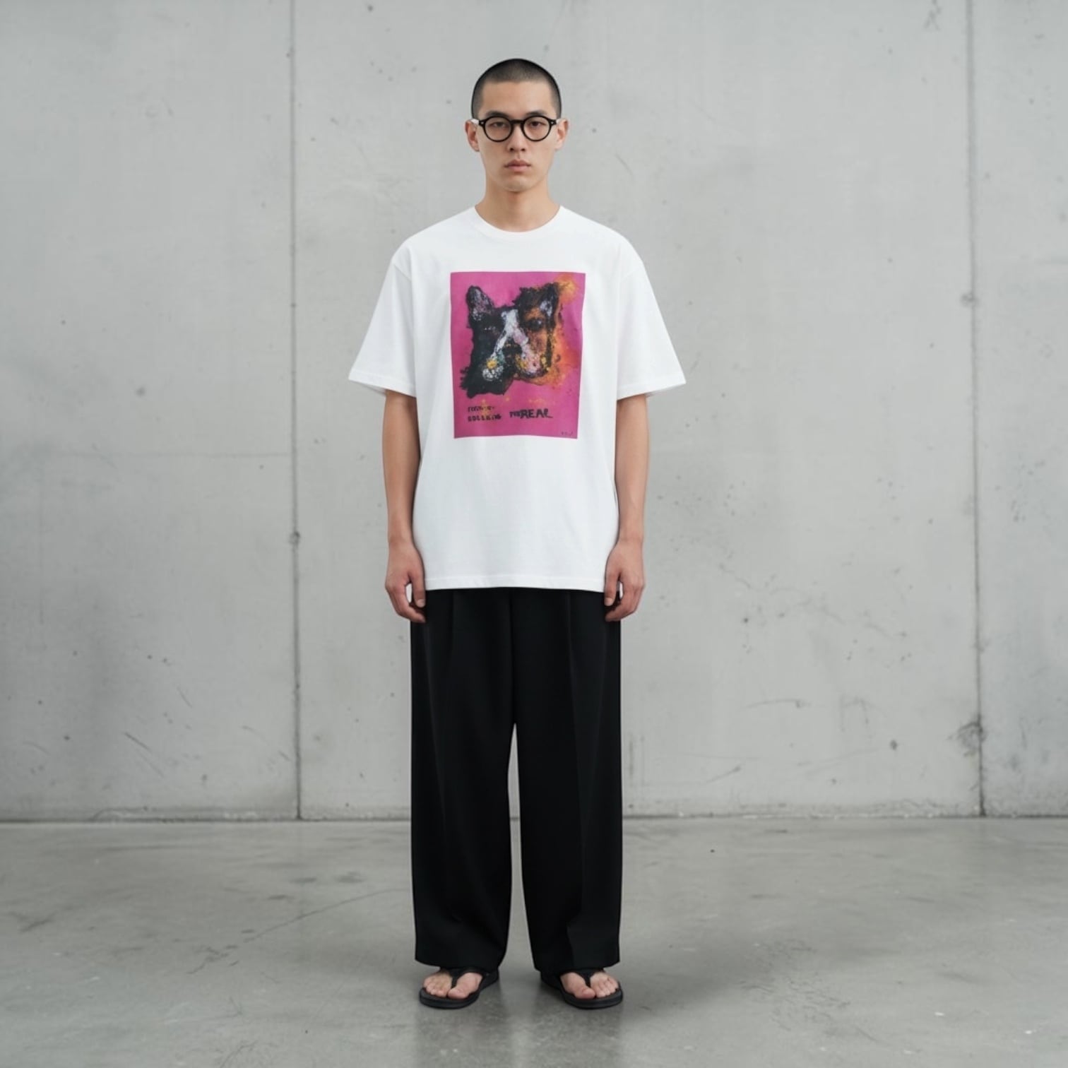 カナメストーン × フレブルザリアル 】Collab Oversized Tee（WHITE