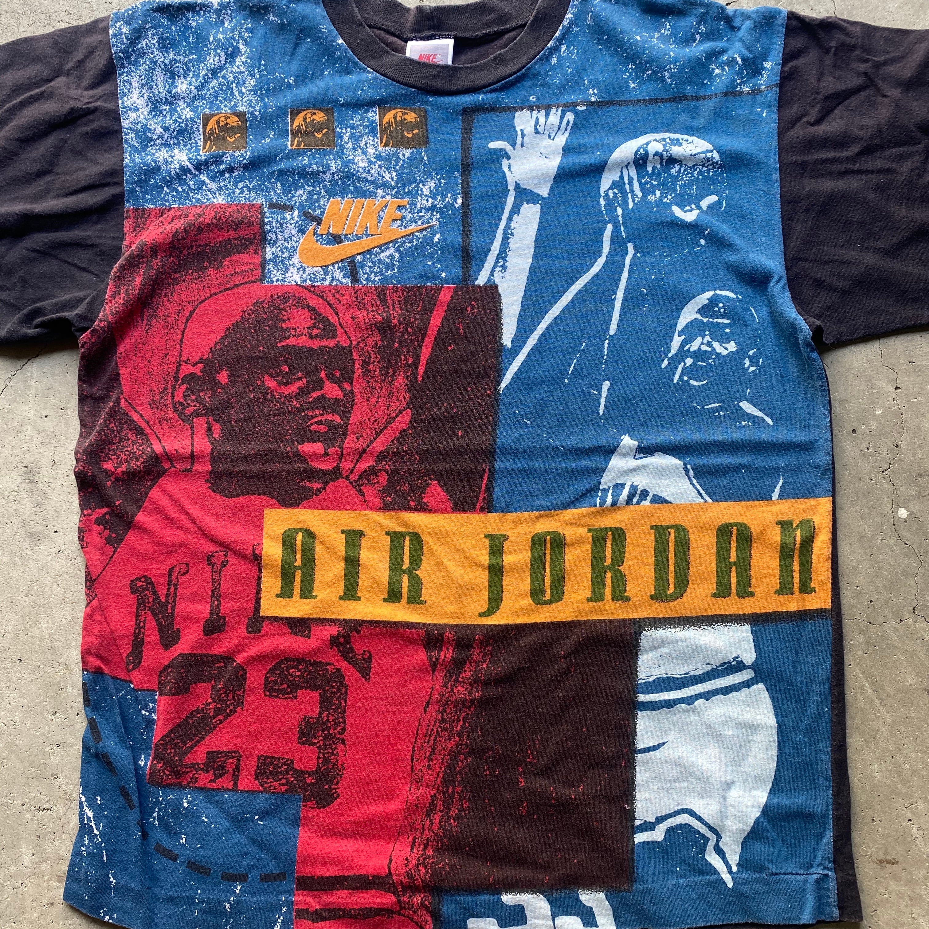 90s NIKE jordanシリーズ　プリントTシャツ　銀タグ