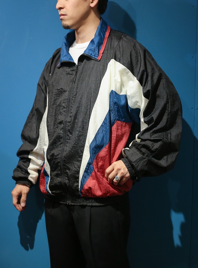 4color over size nylon jacket