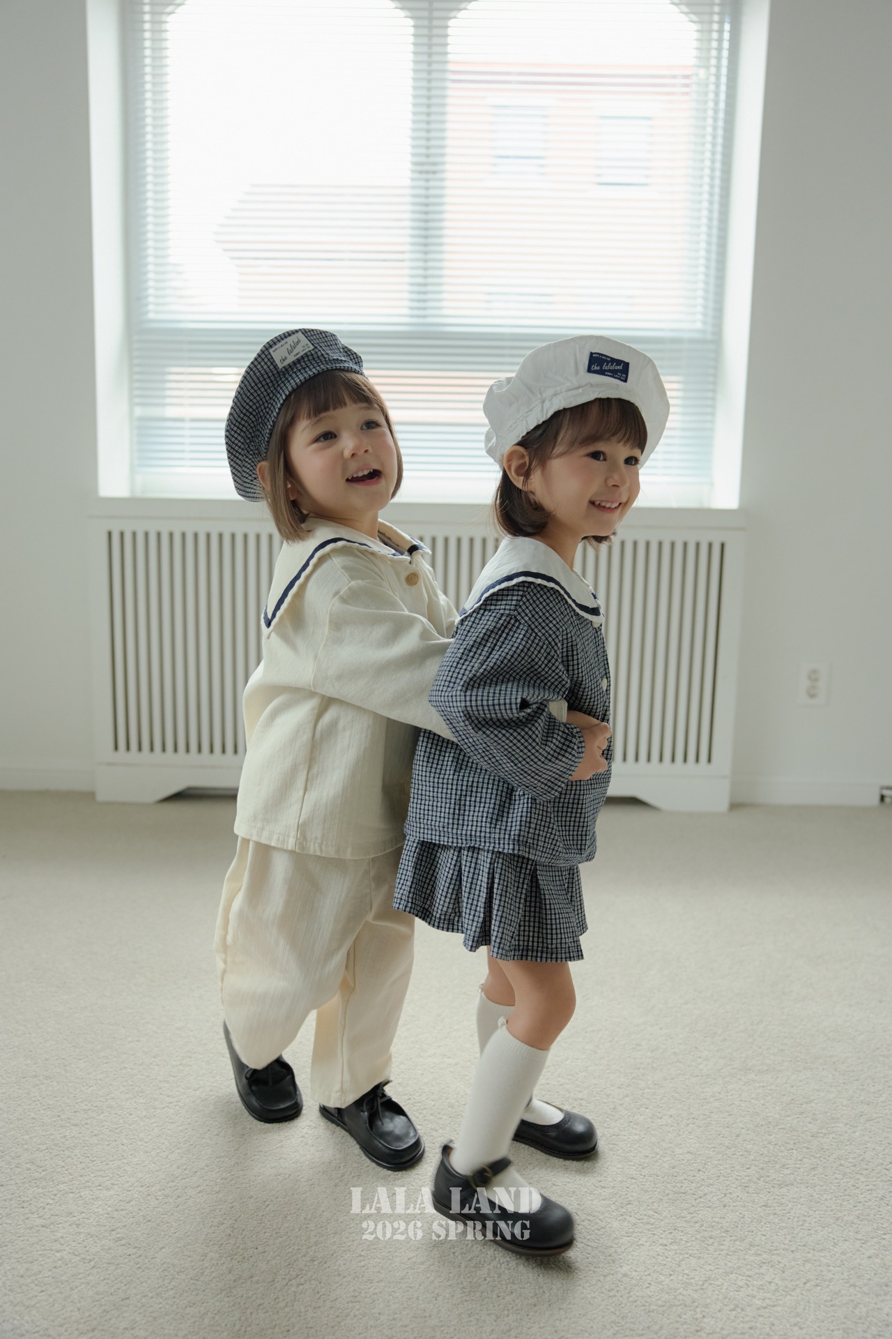 LALALAND 26/SS (Kids)Sailor pleated skirt