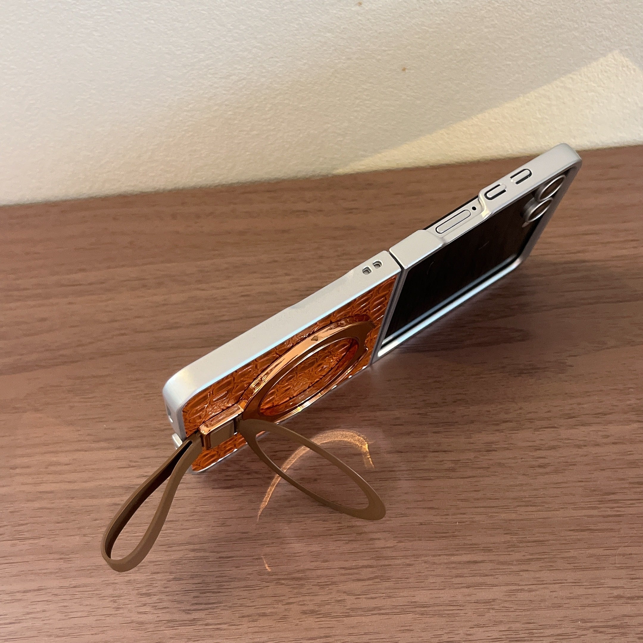 ワニ柄 Galaxy Z Flip 8 7 6 5 4 ケース クロコ型押し スマホケース