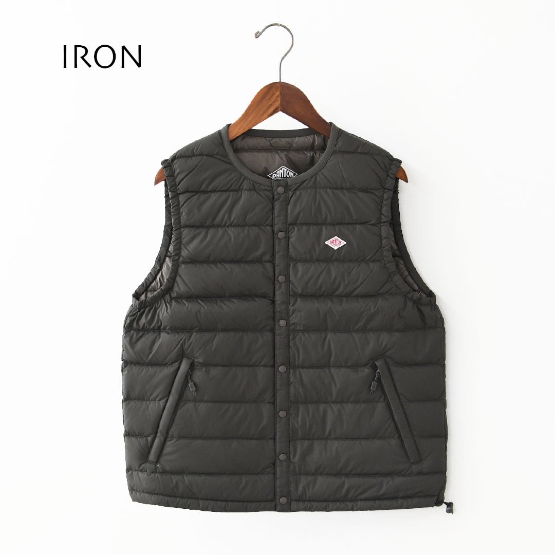 DANTON [ダントン] W CREWNECK INNER DOWN VEST [DT-A0002RRT] クルー