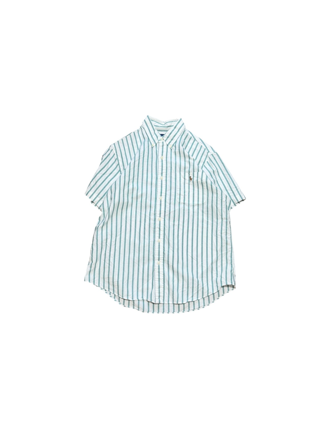 Polo Ralph Lauren ストライプ ボタンダウン半袖シャツ | BLUE FEATHER