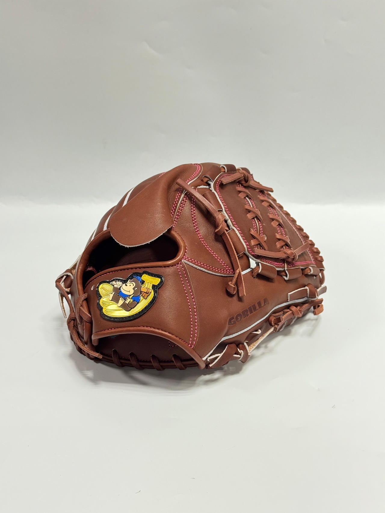ごりら印の野球道具　限定硬式グラブ　高校野球対応　OBKｰ20型　右投げ用　チョコレート×チョコレート・画像2