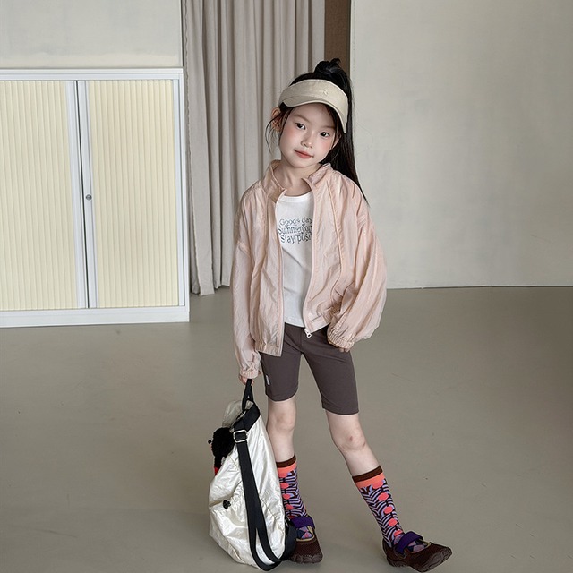 【KID】シャイニング薄手ジップアップウィンドブレーカー - 7