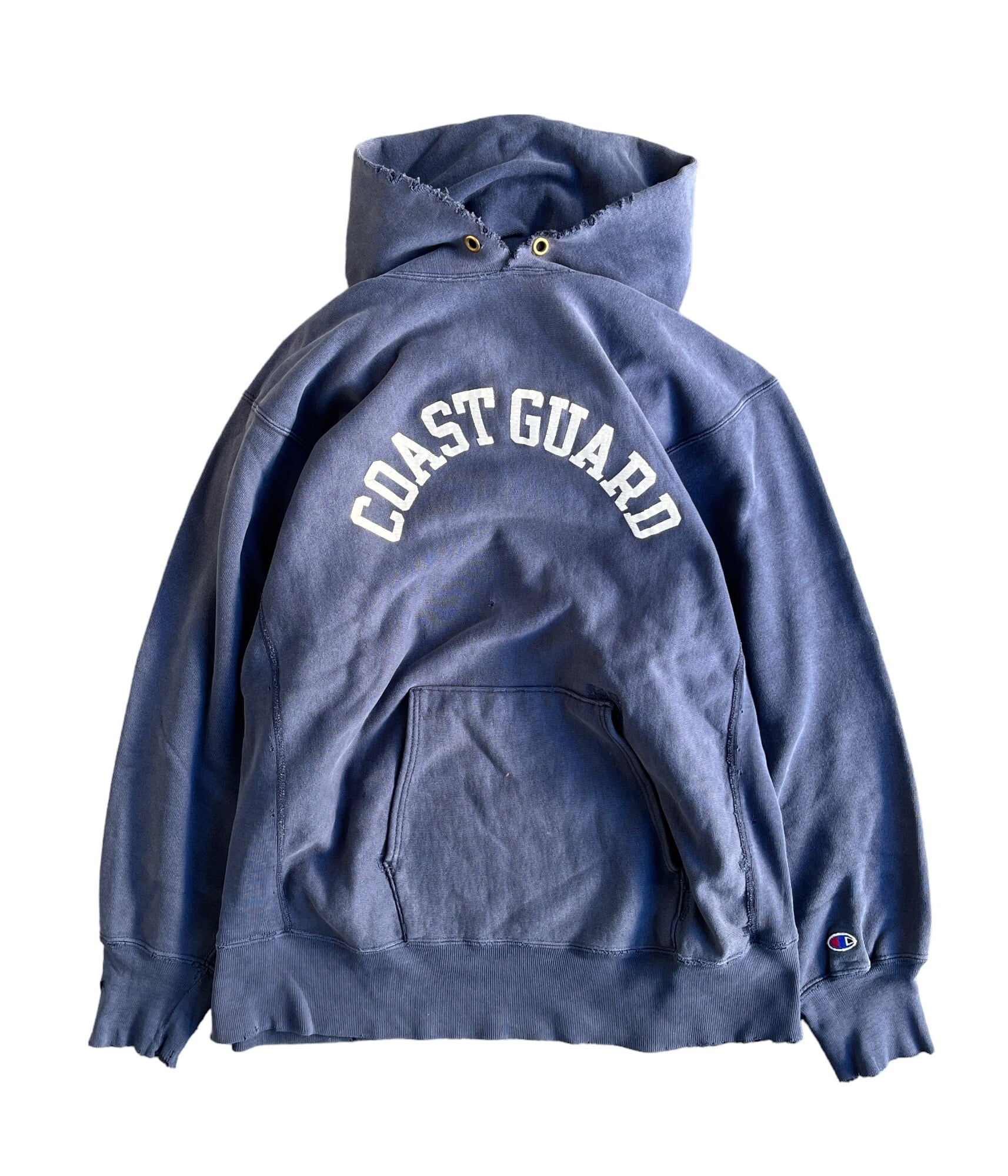 Vintage 80s Champion reverse weave hoodie -COAST GUARD- | BEGGARS 