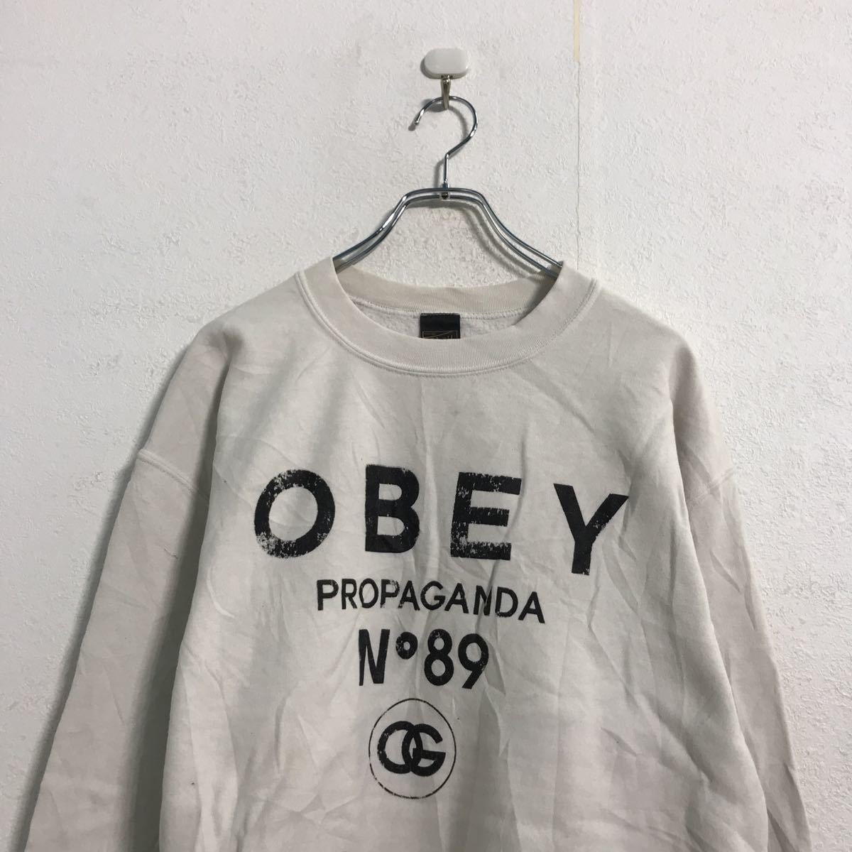 セールの時期に安く購入 usa製 OBEY オベイ スウェット トレーナー M 