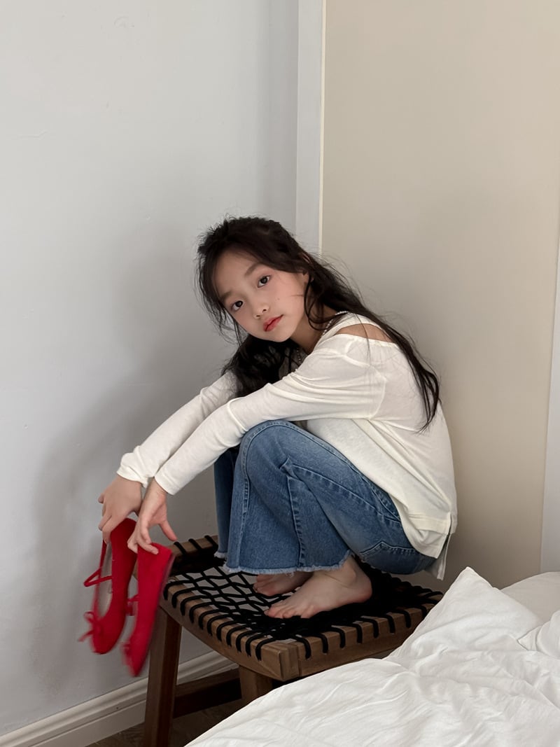 オープンショルダーT