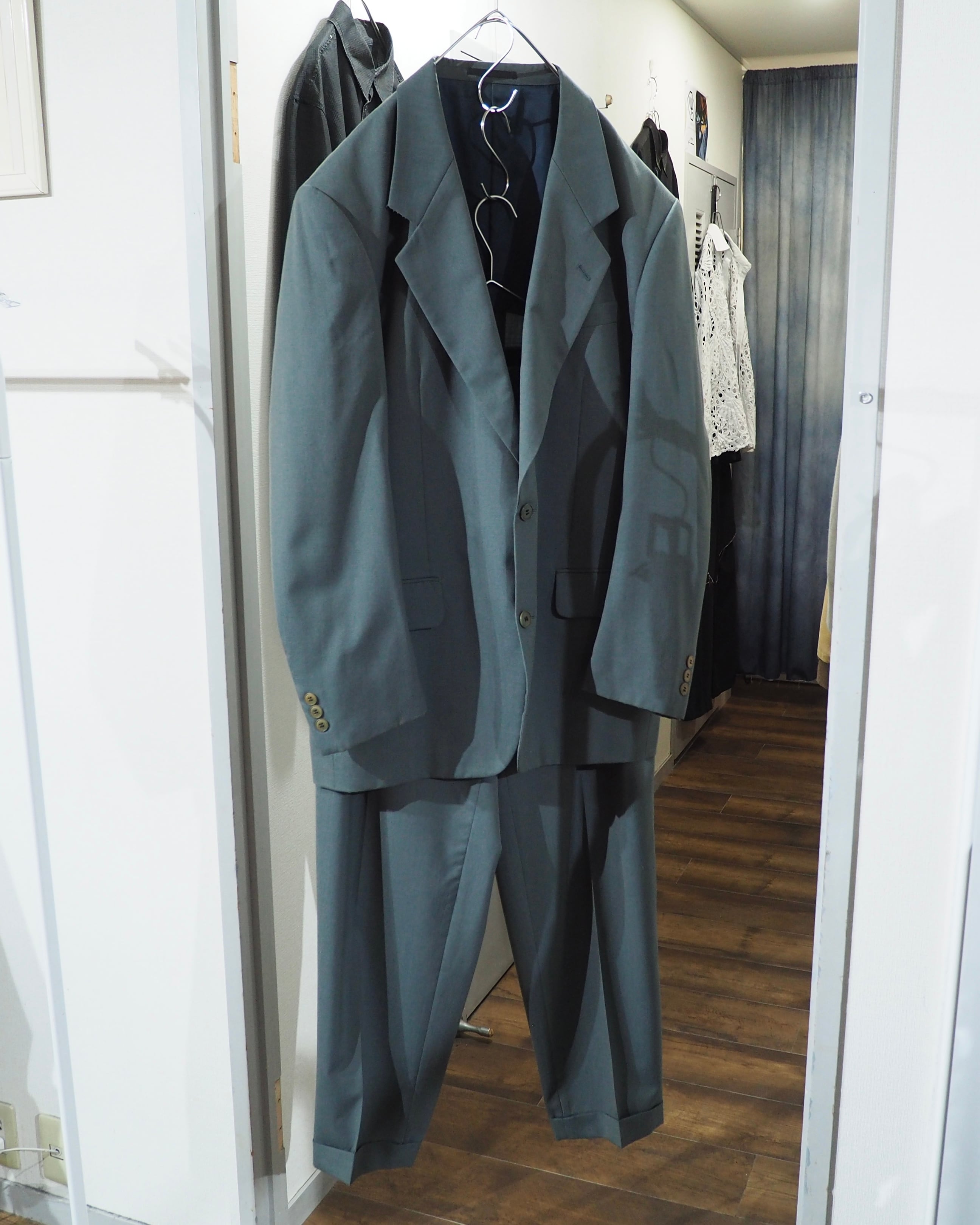 1980 - 90s " SUIVI HOMME " Beautiful Sage Green Color Special Vintage Set up