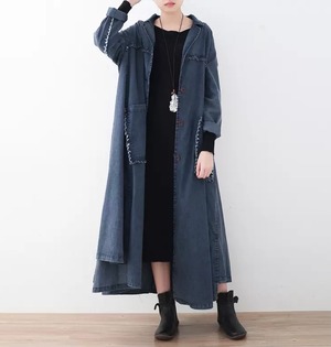 2色 ロングコート デニムカーディガン 送料無料 デニムコート アウター カーディガン トップス 大人可愛い かわいい きれいめ 大人女子 エレガント 大きめ 無地 春 秋 ガーリー 10代 20代 大人 学生 韓国系 お出かけ 外出 きれいめカジュアル 着回し ファッション デート コーディネート 重ね着 休日 特別な日 お祝い 記念日 カジュアル 普段着 春コーデ 秋コーデ 韓国 おしゃれ シンプル スタイル ゆったり 韓国ファッション 長袖 オフィスカジュアル 30代 オフィス ママコーデ
