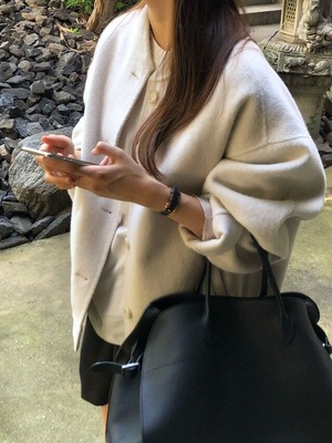 (即納) verveine / Nua handmade blouson / oatmeal