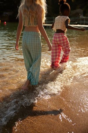 ＜BEBE ORGANIC＞Anais Pants クロシェポケット チェックパンツ