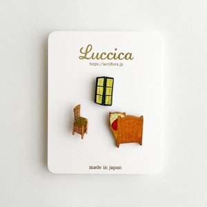 Luccica　ゴッホ　ブローチ　アルルの寝室