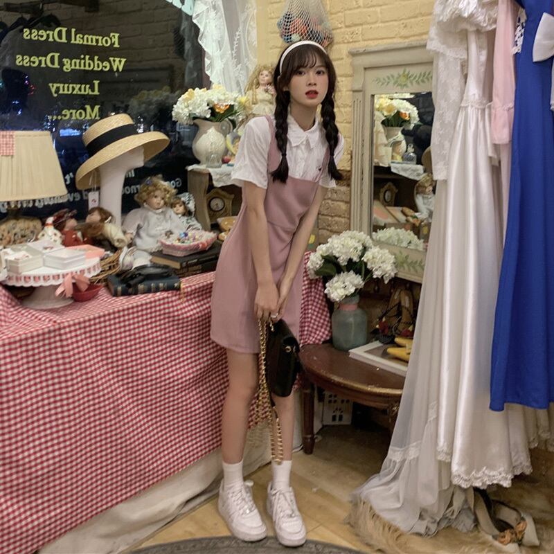 スカート ドレス サマースリムスタイル ピンク 夏物 萌量不足69185321937