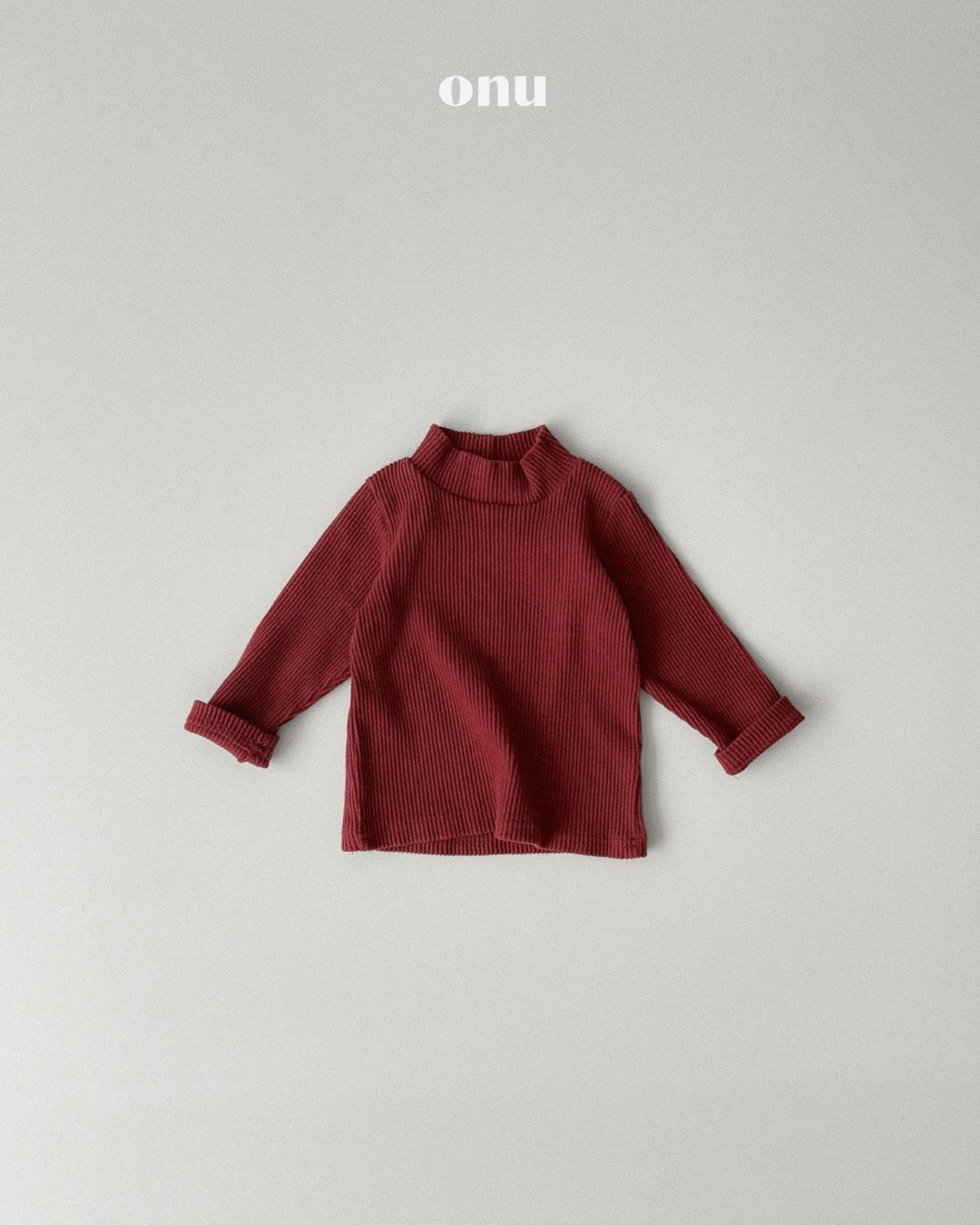 ONU［取寄］rib turtleneck tee 26winter