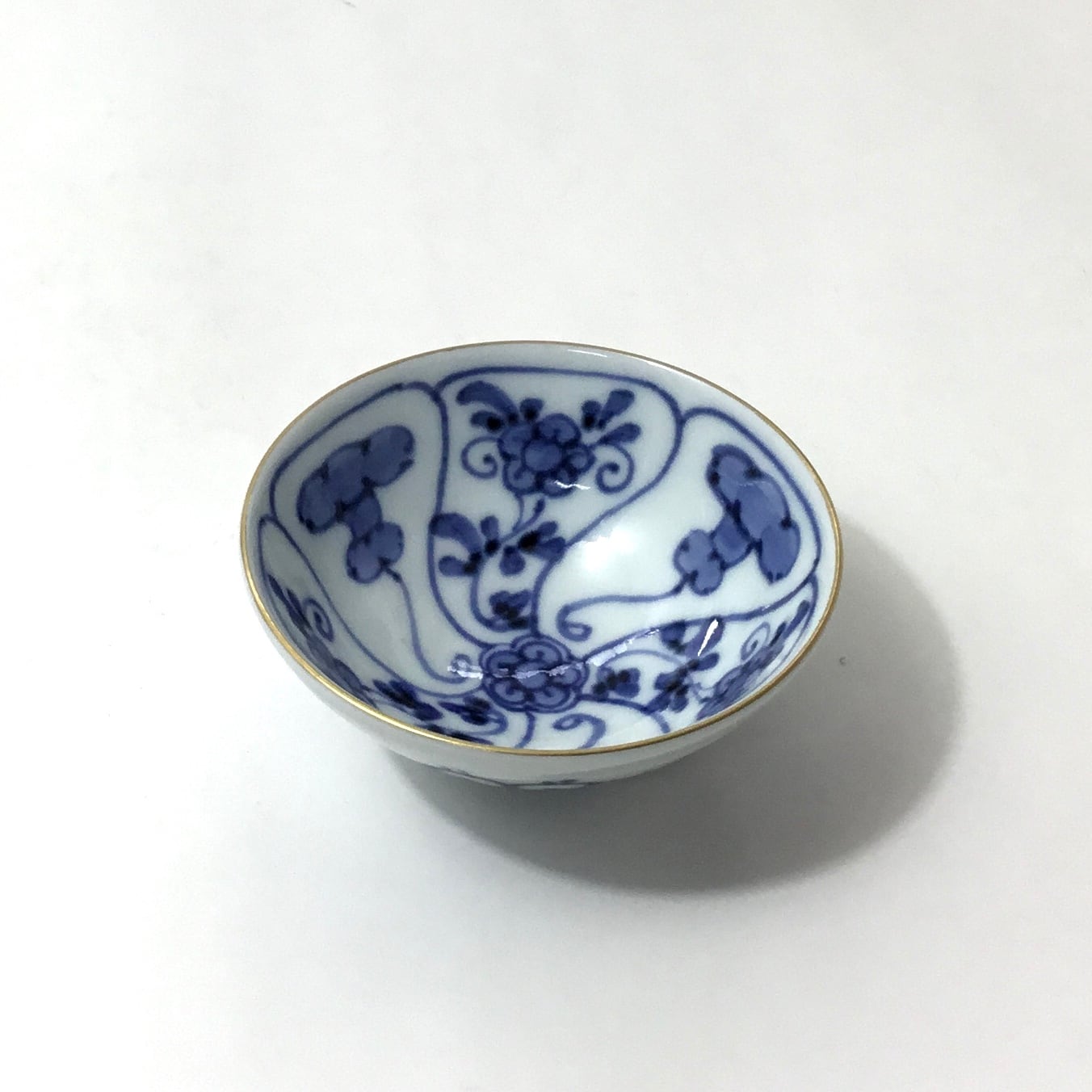 なずな絵盃 | 藍の器 青雅堂