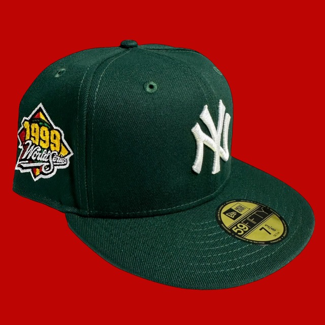 New York Yankees 1999 World Series New Era 59Fifty  Fitted / Dark Green (Gray Brim)